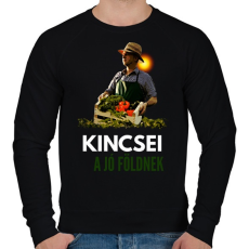 PRINTFASHION KINCSEI A JÓ FÖLDNEK - Férfi pulóver - Fekete