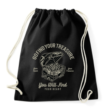 PRINTFASHION Kincsesláda - Sportzsák, Tornazsák - Fekete tornazsák