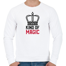 PRINTFASHION KIND OF MAGIC - Férfi pulóver - Fehér