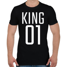 PRINTFASHION KING 01 - Férfi póló - Fekete