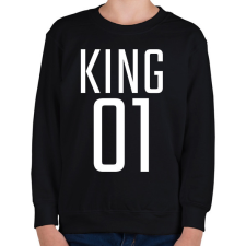 PRINTFASHION KING 01 - Gyerek pulóver - Fekete gyerek pulóver, kardigán