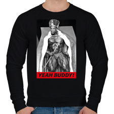 PRINTFASHION King Coleman - Férfi pulóver - Fekete férfi pulóver, kardigán