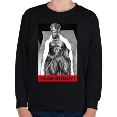 PRINTFASHION King Coleman - Gyerek pulóver - Fekete