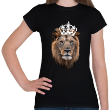 PRINTFASHION King fehér - Női póló - Fekete női póló