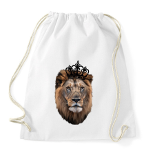 PRINTFASHION King fekete - Sportzsák, Tornazsák - Fehér tornazsák