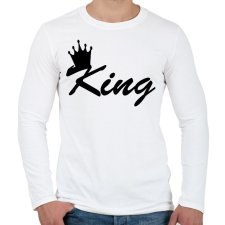 PRINTFASHION king - Férfi hosszú ujjú póló - Fehér férfi póló
