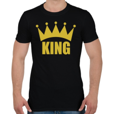 PRINTFASHION KING - Férfi póló - Fekete férfi póló