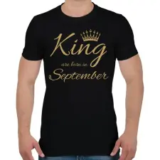 PRINTFASHION king - Férfi póló - Fekete férfi póló
