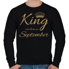 PRINTFASHION king - Férfi pulóver - Fekete férfi pulóver, kardigán