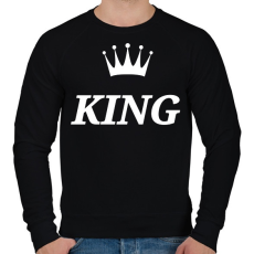 PRINTFASHION King - Férfi pulóver - Fekete
