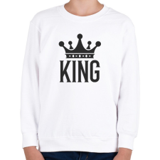 PRINTFASHION KING - Gyerek pulóver - Fehér gyerek pulóver, kardigán
