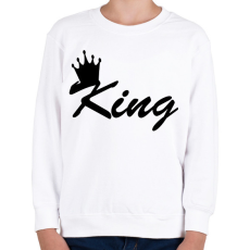 PRINTFASHION king - Gyerek pulóver - Fehér