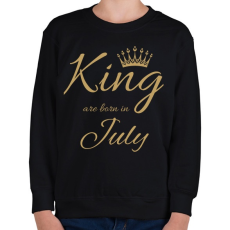 PRINTFASHION king - Gyerek pulóver - Fekete