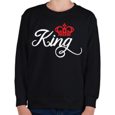 PRINTFASHION King - Gyerek pulóver - Fekete gyerek pulóver, kardigán