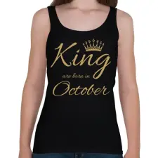 PRINTFASHION king - Női atléta - Fekete női trikó