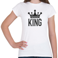 PRINTFASHION KING - Női póló - Fehér
