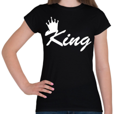PRINTFASHION king - Női póló - Fekete női póló