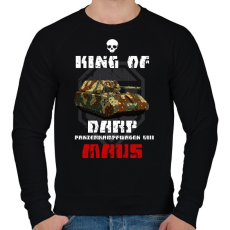 PRINTFASHION king of darp - Férfi pulóver - Fekete