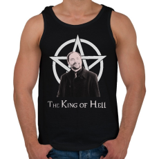 PRINTFASHION king of hell - Férfi atléta - Fekete