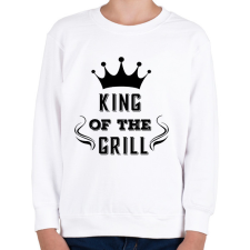 PRINTFASHION king of the grill fekete - Gyerek pulóver - Fehér gyerek pulóver, kardigán
