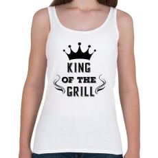 PRINTFASHION king of the grill fekete - Női atléta - Fehér
