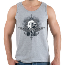 PRINTFASHION King of the Hood - Férfi atléta - Sport szürke atléta, trikó