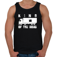 PRINTFASHION King of the road - Férfi atléta - Fekete atléta, trikó