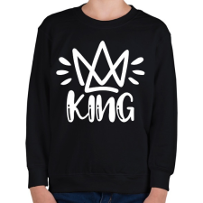 PRINTFASHION King páros 2 - Gyerek pulóver - Fekete gyerek pulóver, kardigán
