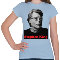 PRINTFASHION King portré - Női póló - Világoskék