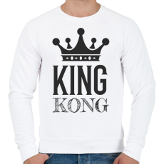 PRINTFASHION KINGKONG - Férfi pulóver - Fehér