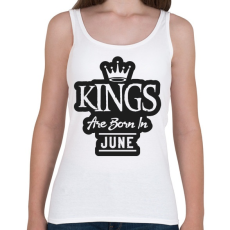 PRINTFASHION KINGS are born in June - fekete - Női atléta - Fehér