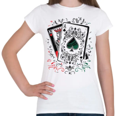 PRINTFASHION Király és ász - Női póló - Fehér