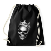 PRINTFASHION Király koponya - Sportzsák, Tornazsák - Fekete