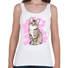 PRINTFASHION Kis cica  - Női atléta - Fehér