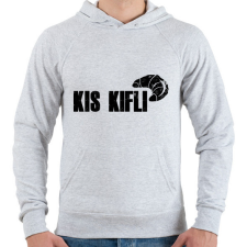 PRINTFASHION Kis Kifli - páros minta - Férfi kapucnis pulóver - Sport szürke férfi pulóver, kardigán