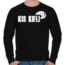 PRINTFASHION kis kifli - páros minta - Férfi pulóver - Fekete