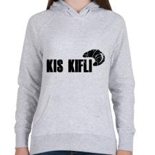 PRINTFASHION Kis Kifli - páros minta - Női kapucnis pulóver - Sport szürke női pulóver, kardigán