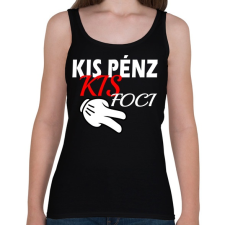 PRINTFASHION Kis Pénz... - Női atléta - Fekete női trikó