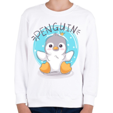 PRINTFASHION Kis pingvin - Gyerek pulóver - Fehér gyerek pulóver, kardigán