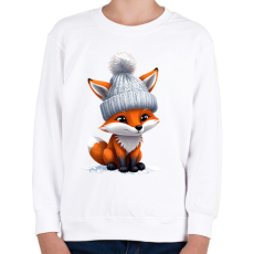 PRINTFASHION kis róka - Gyerek pulóver - Fehér