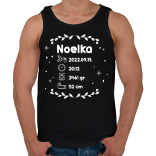 PRINTFASHION Kisbaba infók - Férfi atléta - Fekete atléta, trikó