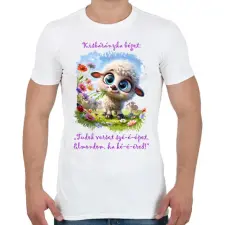 PRINTFASHION Kisbárány locsolkodóknak - Férfi póló - Fehér férfi póló