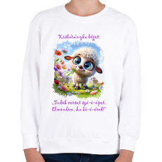 PRINTFASHION Kisbárány locsolkodóknak - Gyerek pulóver - Fehér