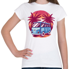 PRINTFASHION Kisbusz - Női póló - Fehér