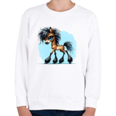 PRINTFASHION Kiscsikó - Gyerek pulóver - Fehér