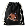 PRINTFASHION kiscsikó portré - Sportzsák, Tornazsák - Fekete
