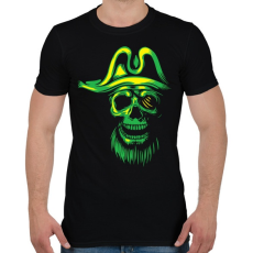 PRINTFASHION Kísértet kalóz - Férfi póló - Fekete