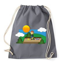 PRINTFASHION kisfiú - Sportzsák, Tornazsák - Grafitszürke tornazsák