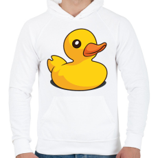 PRINTFASHION Kiskacsa  - Férfi kapucnis pulóver - Fehér