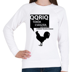 PRINTFASHION kiskakas-black - Női pulóver - Fehér